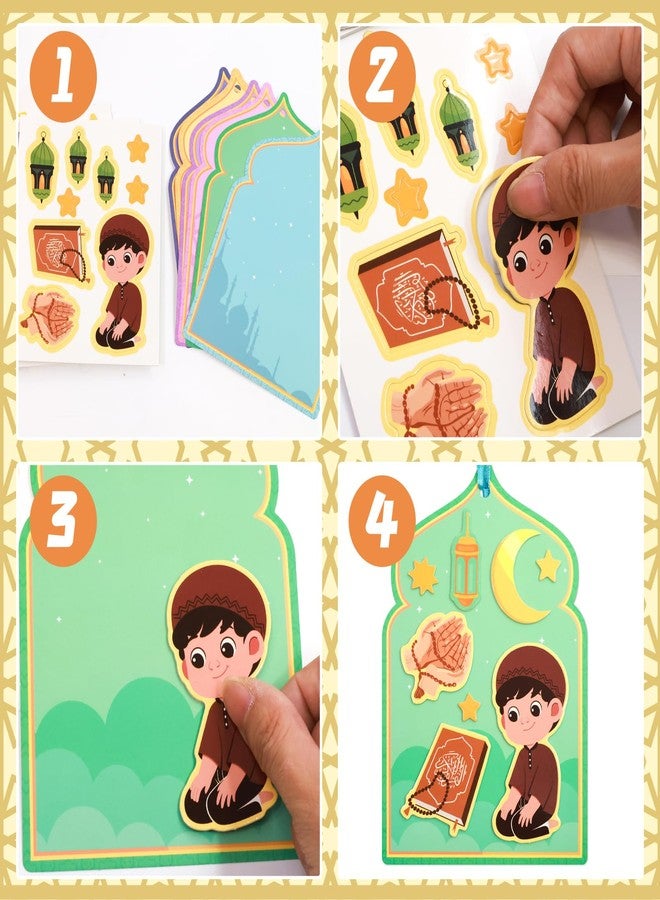 Fancy Land 24 Pack Ramadan Crafts for Kids Ramadan Eid Activities Craft Kits Make Your Own Ramadan Eid Decorations - Image 3