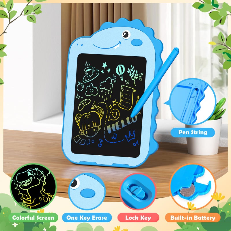 OMXDG 2 Pack LCD Writing Tablet for Kids, 6.5 Inch Colorful Doodle Board Drawing Tablet, Educational Kid Toys, Doodle Pad Dinosaur Toys for 3 4 5 6 7 8 Year Old Boys Girls - Image 4