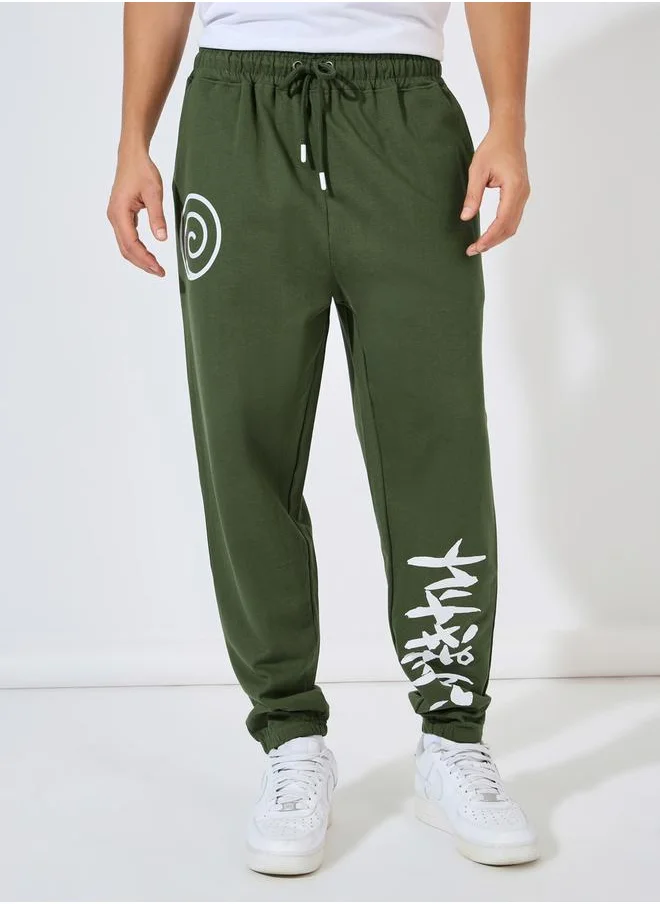 Styli Naruto Shippuden Graphic Character Oversize Joggers