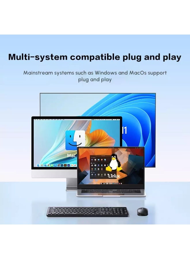 Ugreen MK007 Wireless 2.4Ghz Combo low-profile, silent keys - Image 3