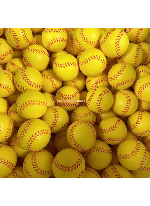 High Elasticity Pu Foam Colorful Toy Balls 40mm Inspirational Children's Play Balls Smooth Surface Polyurethane Foam-Color:40mm Baseball-Diameter:See Color Details