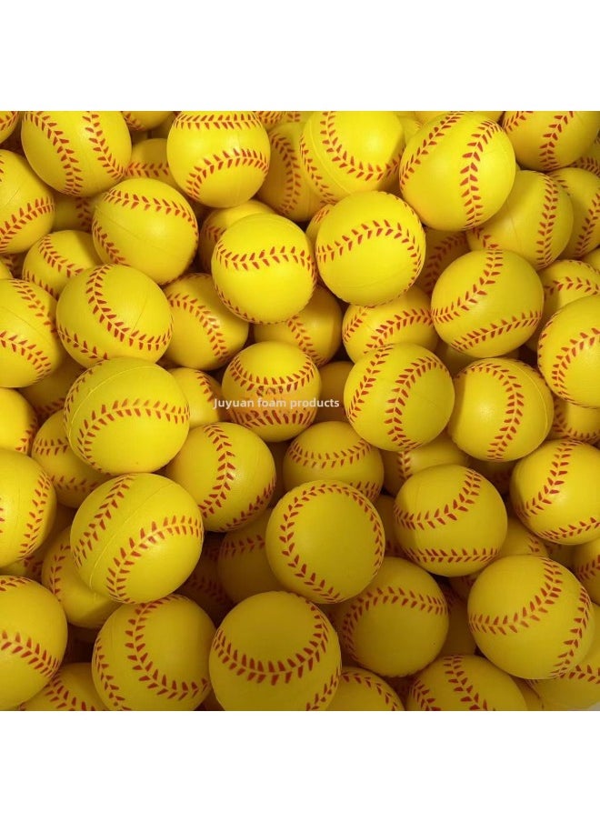 Generic - High Elasticity Pu Foam Colorful Toy Balls 40mm Inspirational Children's Play Balls Smooth Surface Polyurethane Foam-Color:40mm Baseball-Diameter:See Color Details - Image 1