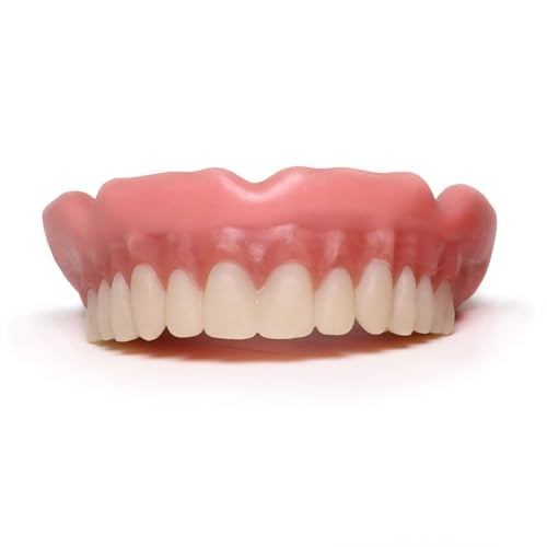 Easy Denture: Boil-&-Bite Functional Denture, Self-fit at Home in Mins, Adjusts for Narrow or Wide Arches, Long-term or temporary Solution, Eat, Drink and Smile Confidently, S/M Upper Arch - Image 1