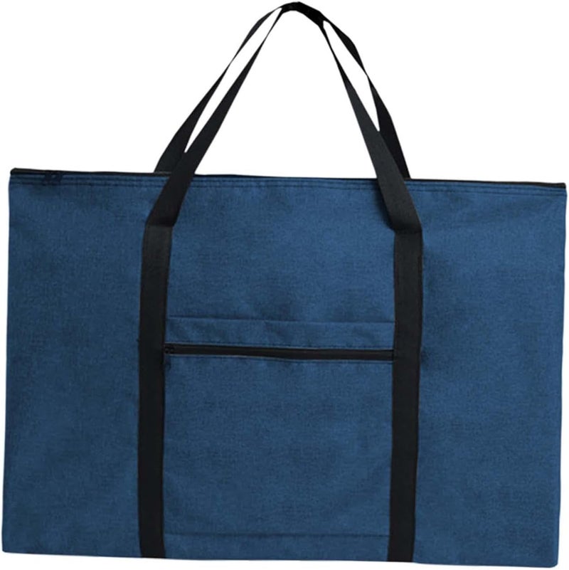 Organize Bulletin Board Water Resistant Portable Practical Painting Draw Board Handbag for Poster Calendar, Navy 8K A3 - Image 1