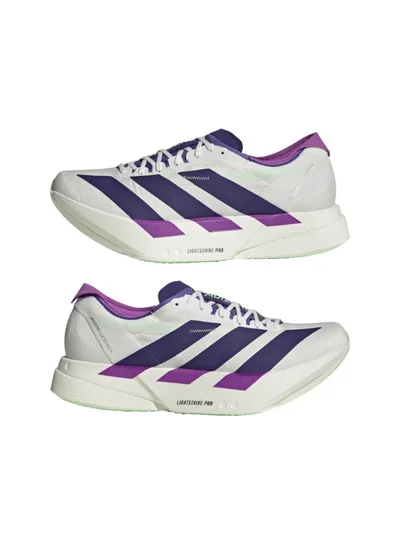 Adidas Adizero Adios Pro 4 M White Running Shoes For Men 8.5