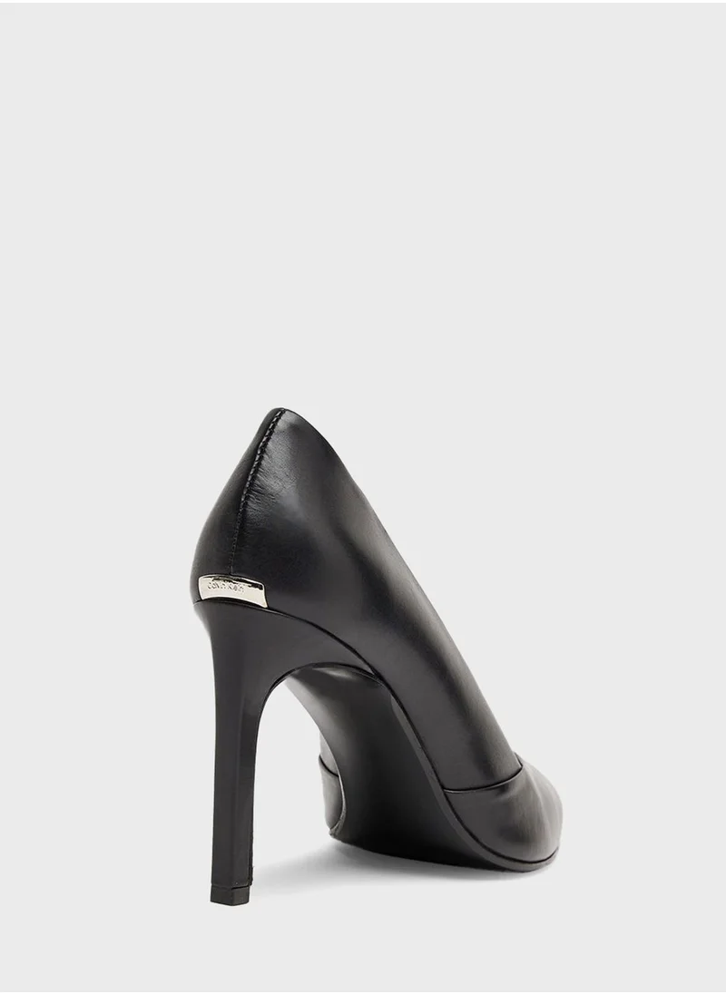 CALVIN KLEIN Classic Leather Stiletto Pumps