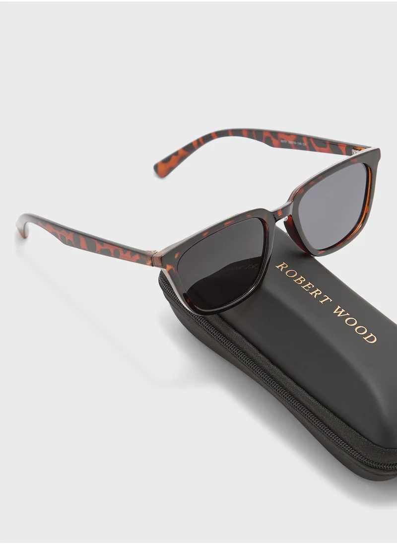 روبرت وود Polarized Lens Classic Wayfarer Sunglasses