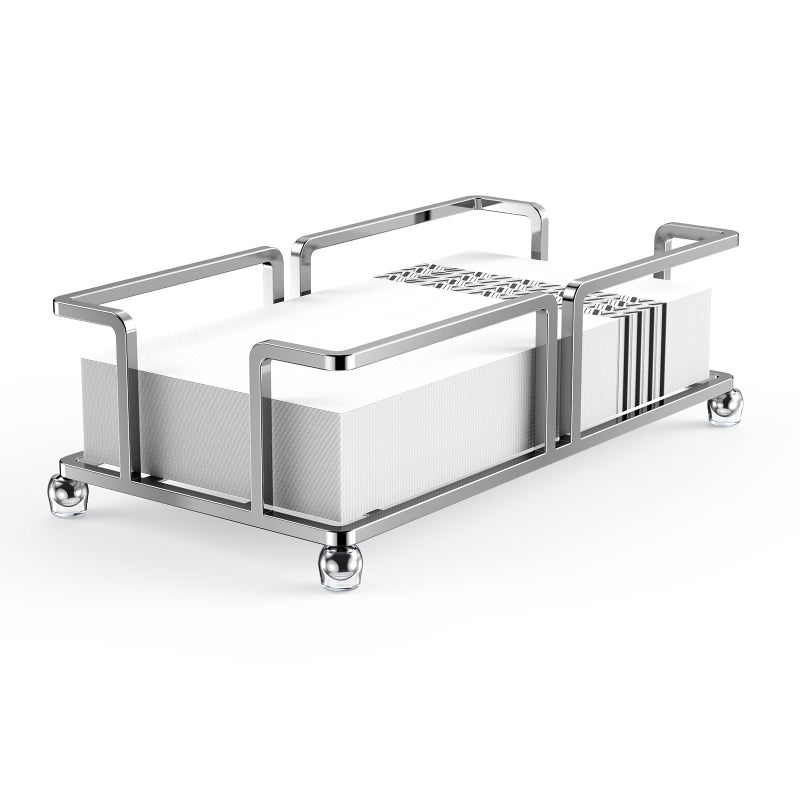 zizouoe Bathroom Napkin Holder Bathroom Paper Towel Holder Bathroom Guest Towel Holder Tray for Bathroom Napkin Holder Guest Towels Disposable Bathroom Kitchen Dinning Table - Image 2