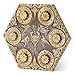 Kabinka DND Dice Set 7 in 1 Metal SpinDial Dice with Storage Bag Portable Celtic Knot DD Dice for D4D6D8D10D12D20 Role Playing Board Games Matte Gold - Image 2