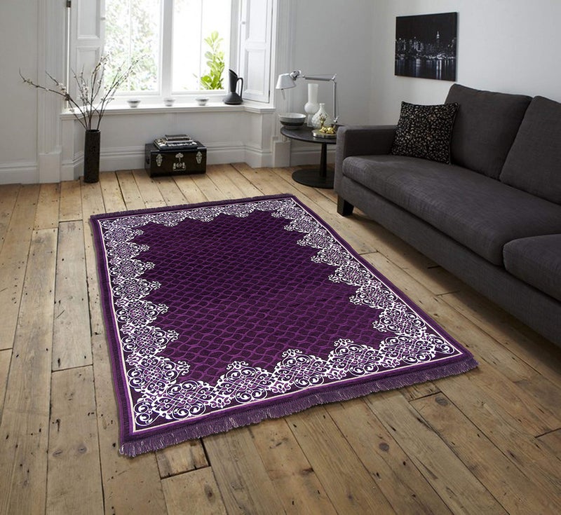 Braids Home Jacquard Weaved Premium Living Room Carpet and Area Rug -(5ft x 7 ft, Multicolor) - Image 5