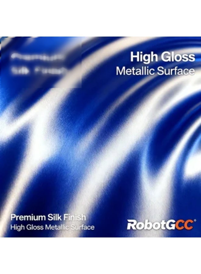 وبوت جي سي سي خيط PLA حريري بتدرج أزرق فضي سكري 1.75 مم وزن 1 كجم | خيط طباعة ثلاثية الأبعاد بلمعة معدنية ثنائية اللون | متوافق مع طابعات FDM للطباعة الزخرفية والمجسمات - Image 4