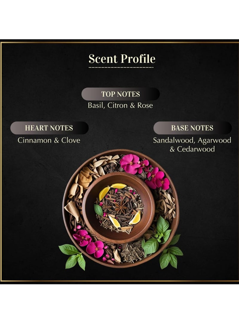 DUKHNI Dukhoon Al Khaleeji Oud Bakhoor by Dukhni Authentic Arabic Bakhoor Incense 40 gm jar Handmade Luxurious Zesty Oriental Blend Perfect for Prayer Ramadan and Eid Gift Hampers - Image 2