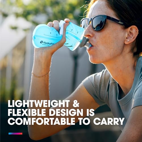 HydraPak PocketFlask 500ml - Compressible, Low Profile Soft Flask Water Bottle, Ideal Fit for Run Belts and Form Fitting Pockets with Locking Cap (500ml / 17oz) - Image 5