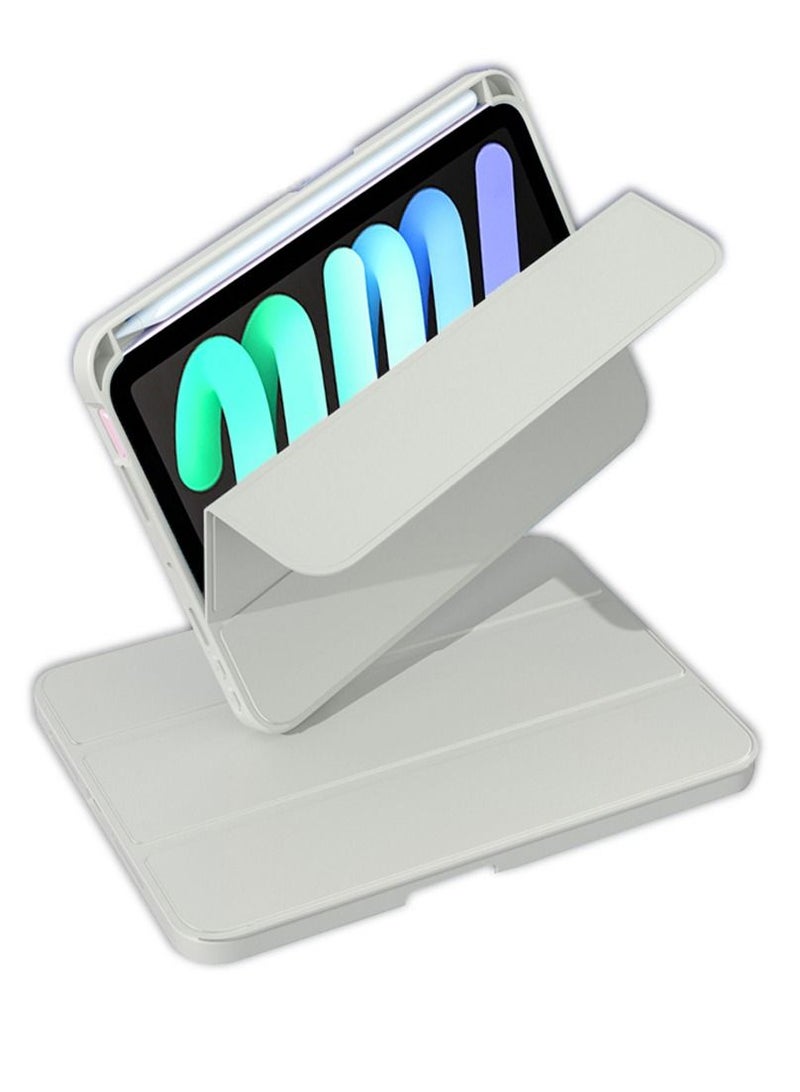 Cat - Cot iPad Mini 6 Cover with Pencil Holder Silicone Smart Folding Case Compatible with Apple iPad Mini 6 2021 8.3 Inch - Image 3