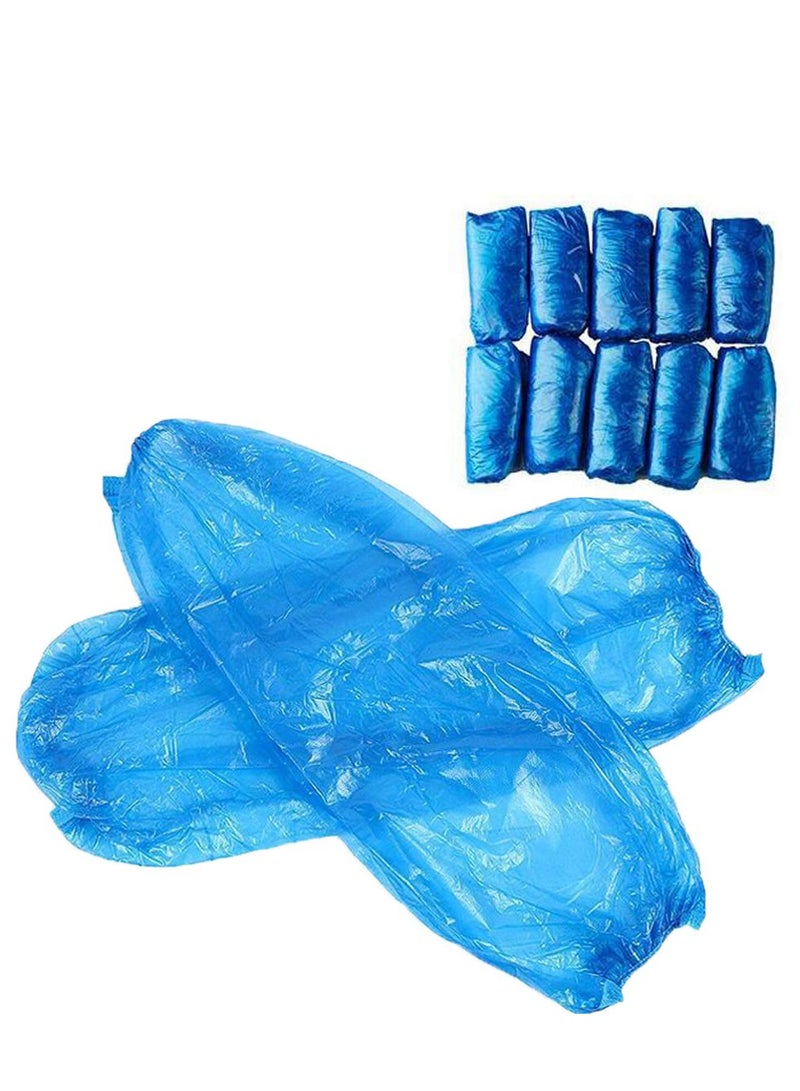 Kinmed 50PCS Box Sleeve Cover – Blue- Disposable - Ideal solution to keep your arms clean and protected during tasks that require extra protection  - Image 2