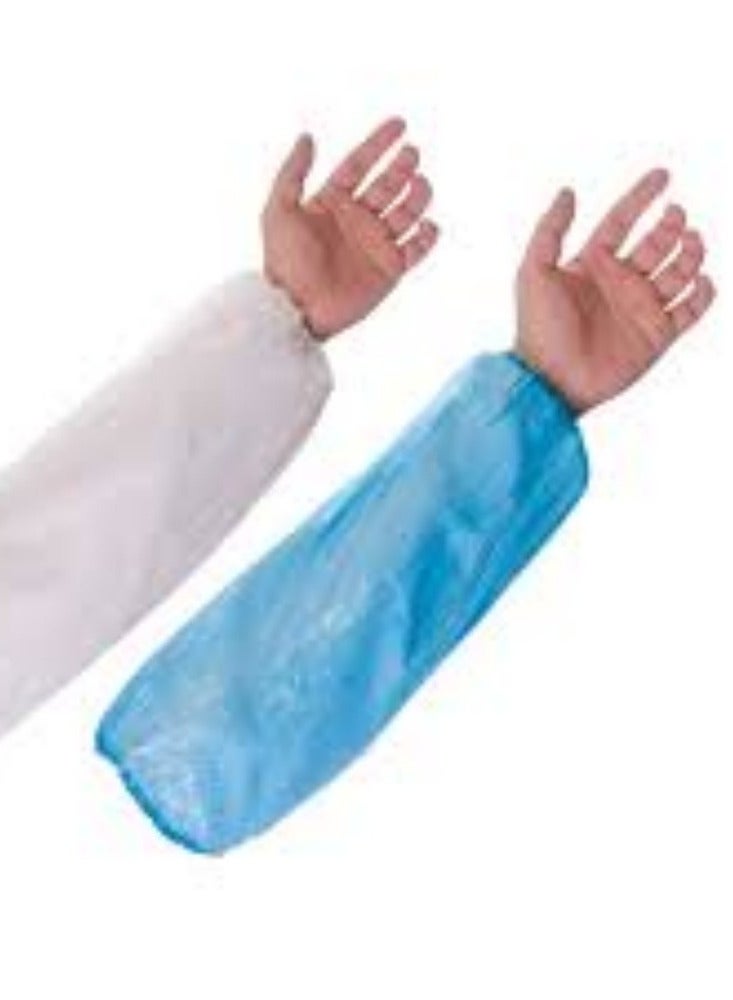 Kinmed 50PCS Box Sleeve Cover – Blue- Disposable - Ideal solution to keep your arms clean and protected during tasks that require extra protection  - Image 1
