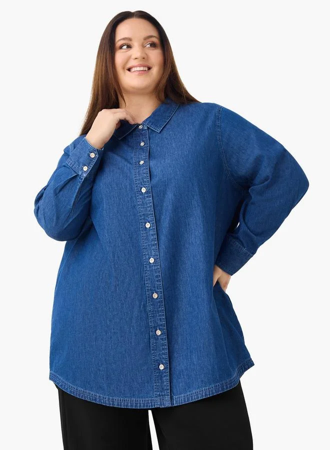 Ulla Popken Plus Size Ulla Popken Tencel Shirt