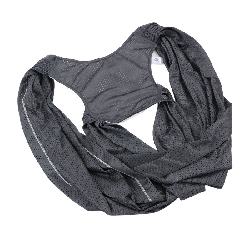 Baby Wrap Carrier Hands Free Breathable Adjustable Infant Cotton Sling For Toddler Black Large Size - Image 3