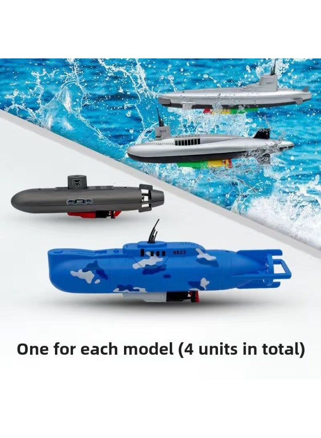 Electric Submarine Toy Children's Water Bathing Toy Boat Model Non-remote Control For Boys Special Olympics-Colour:One Unit For Each Model, Four Units In Total✓-Specification:Basic Version (comes With Ordinary Battery)✓  - Image 1