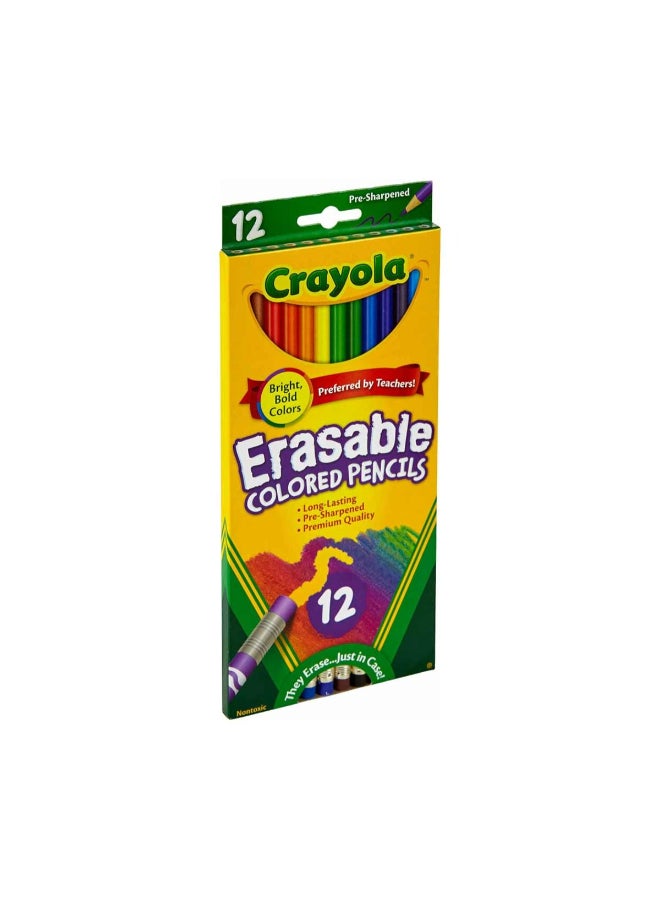 Crayola Erasable Colored Pencils, School & Art Supplies, Gift for Kids, 12 Count - Image 4