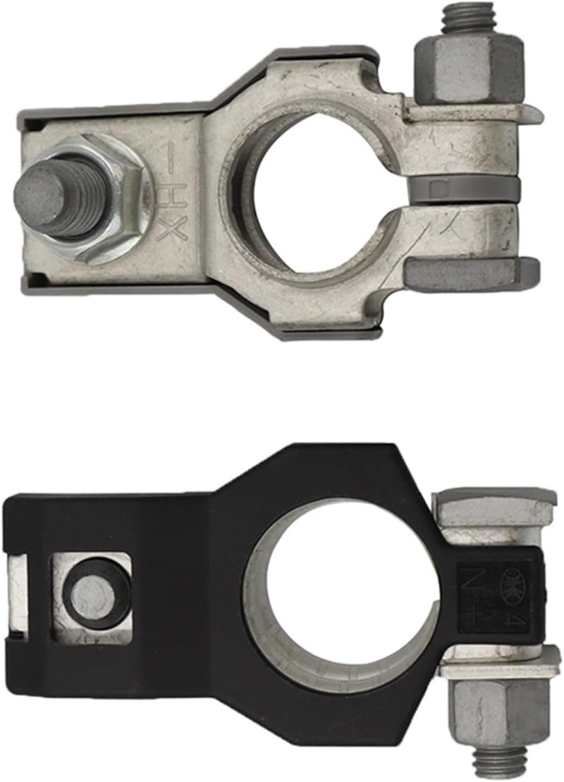 Vosarea 1Pair Vehicle Battery Terminal Connectors Tinned Clamp for Positive and Negative Posts Compact Design for Easy Installation and Storage Battery - Image 1