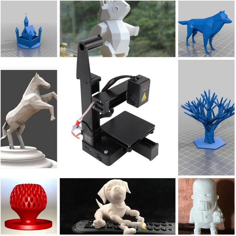 Mini 3D Printer For Kids Beginners One Click Printing Machine 100x100x100mm Supports PLA TPU Filament US Plug - Image 3