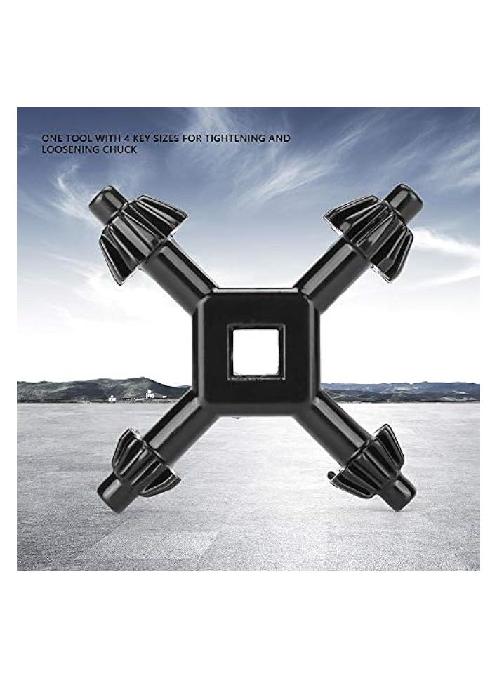 erorex New Universal 4 in 1 Multifunctional Drills Chuck Key Fit Drill Power Tool Cordless - Image 3