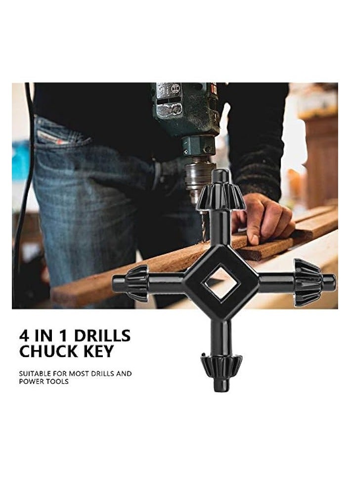 erorex New Universal 4 in 1 Multifunctional Drills Chuck Key Fit Drill Power Tool Cordless - Image 2