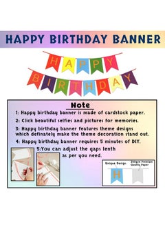 Party Propz Party Propz Multicolour Birthday Decoration Happy Birthday Decorations Kit for Boys and Girls Multicolour Balloons For Decoration / Multicolour Birthday Decorations Kit - Set of 42  - Image 3