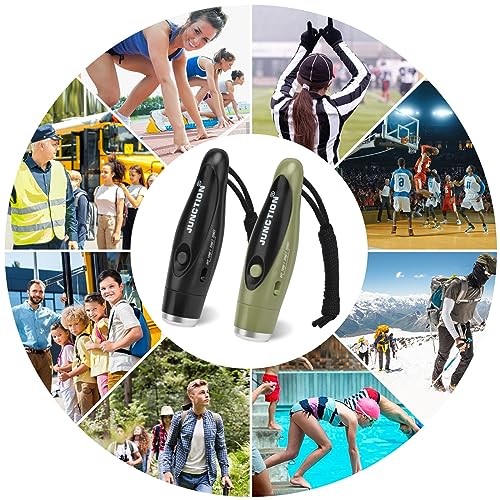 Xflyee Electronic Whistles 2 Pack, Handheld 3 Tones High Volume Electric Whistles with Lanyard for Teacher, Coaches, Referees, Training Whistle, Loudest Outdoor Emergency Whistle, Sports Whistle - Image 5