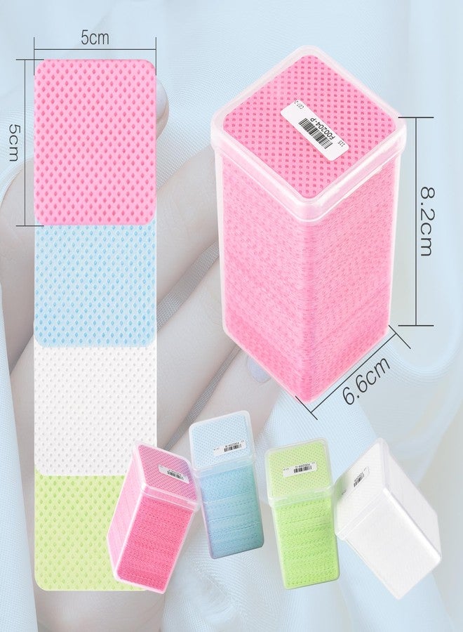 KADS Nail Wipes Lint Free Gel Nail Polish Removers Cotton Pads Eyelash Extension Glue Cleaning Wipes (Multicolor 725Pcs) - Image 2