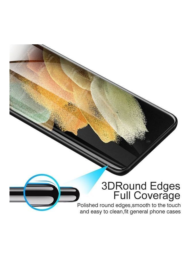 5D Curved Screen Protector Full Glue For Samsung Galaxy S21 Ultra 5G Clear - Image 4