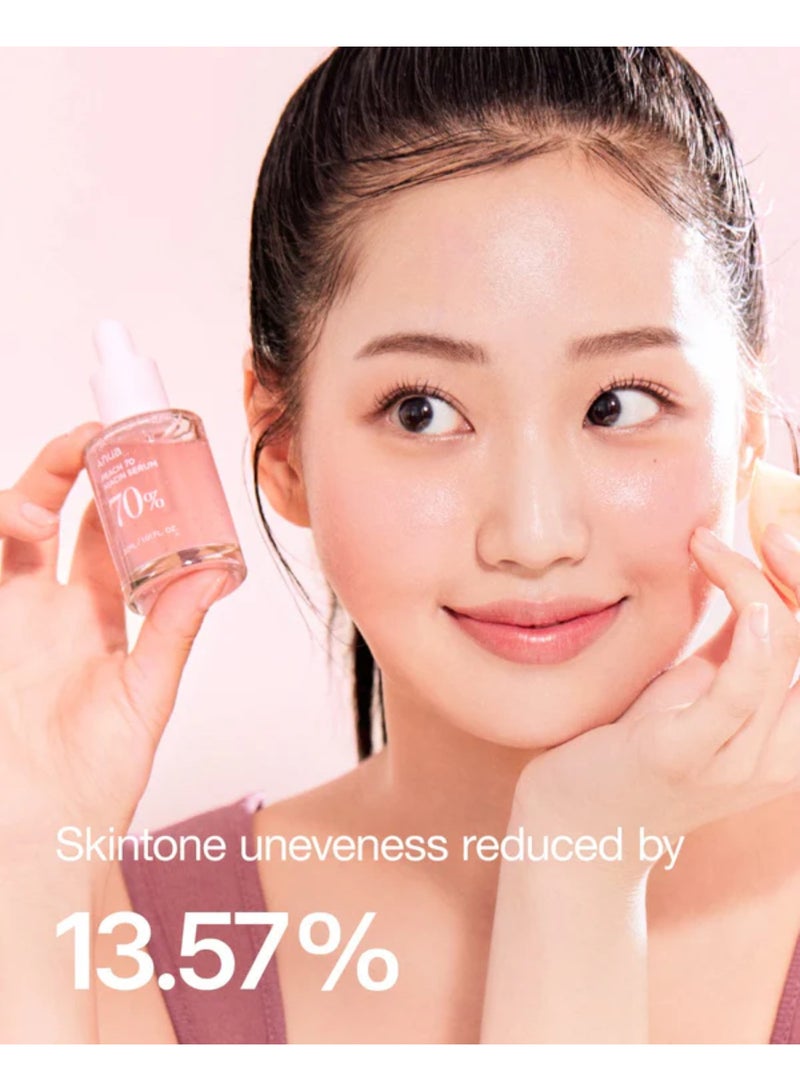 Anua Peach 70% Niacinamide Serum brightening hydrating face serum hyperpigmentation treatment reducing melanine daily clean beauty, 30ml pink - Image 5