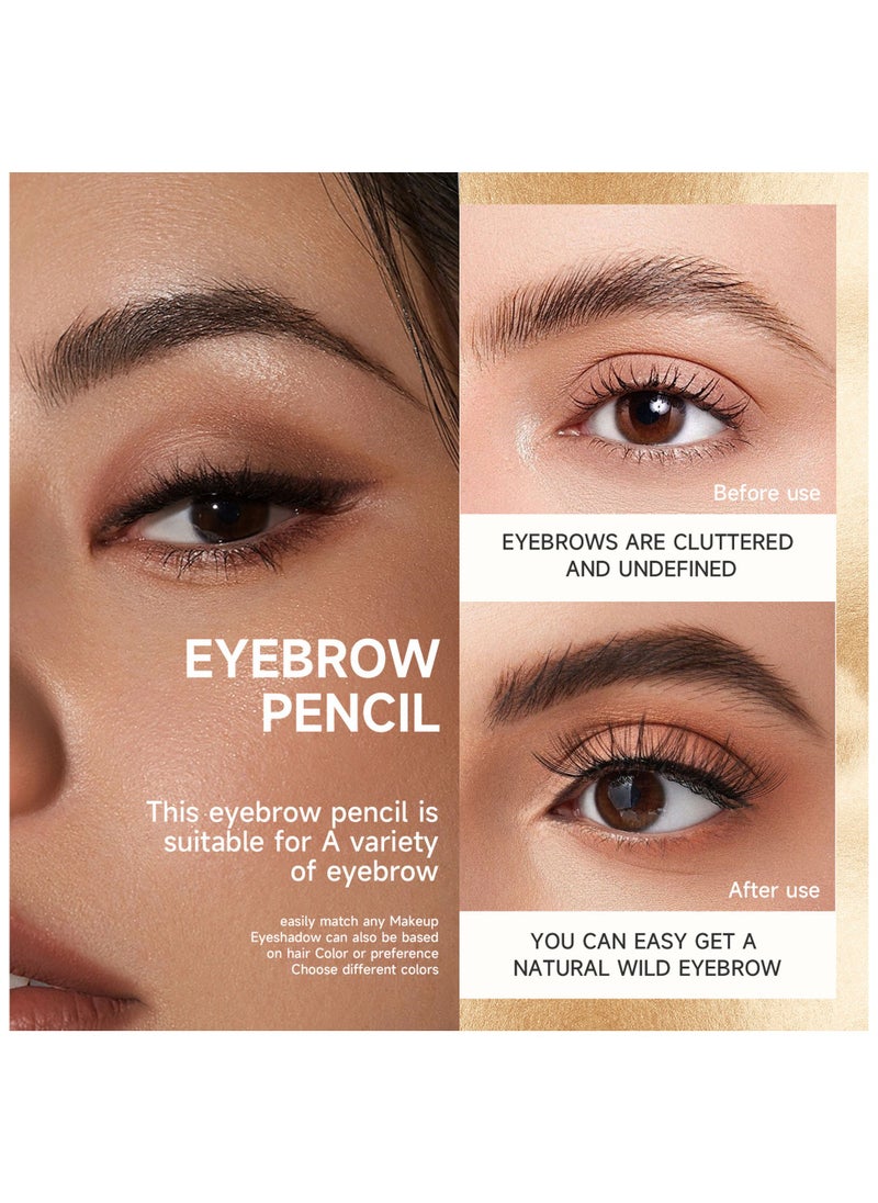 Sheloves Liquid Eyebrow Pencil Waterproof Long Lasting Four-Fork Natural Ultra Precise Sweat-Proof Non-Marking New Formula Longwear Brow Tint Brown (02)  - Image 2