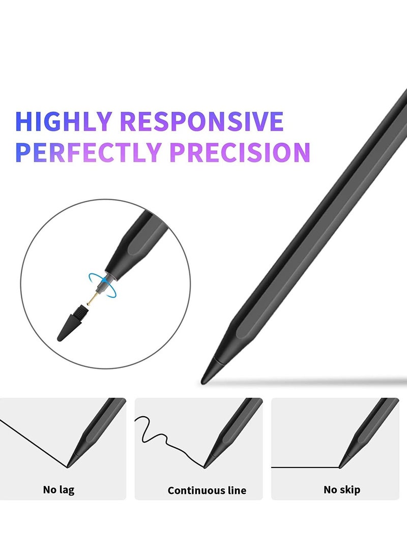 Stylus Pen for iPad 10th/9th/8th generation with Palm Rejection, Pencil for iPad Compatible with iPad Pro 11/iPad Pro 12.9/iPad 6th/7th/8th/9th/10th/iPad Mini 5th/6th/iPad Air 3rd/4th/5th
