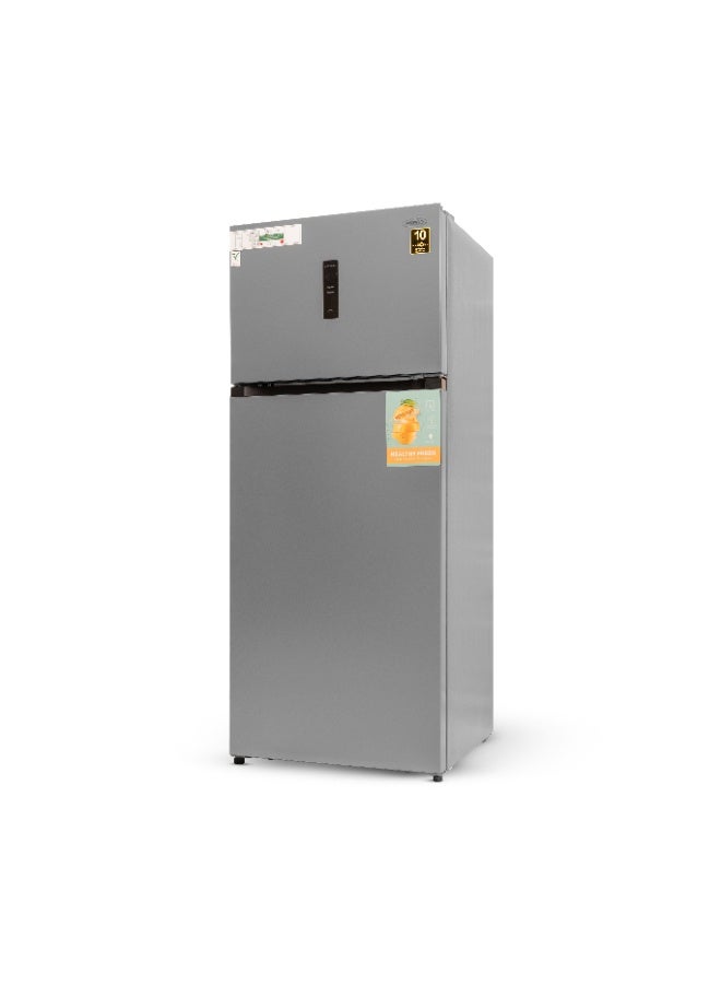 Frego 685L Top Mount Double Door Refrigerator | Smart Touch Panel | Multiple Cooling Modes | 10 Yrs Warranty on Invertor Compressor | Grey - Image 2