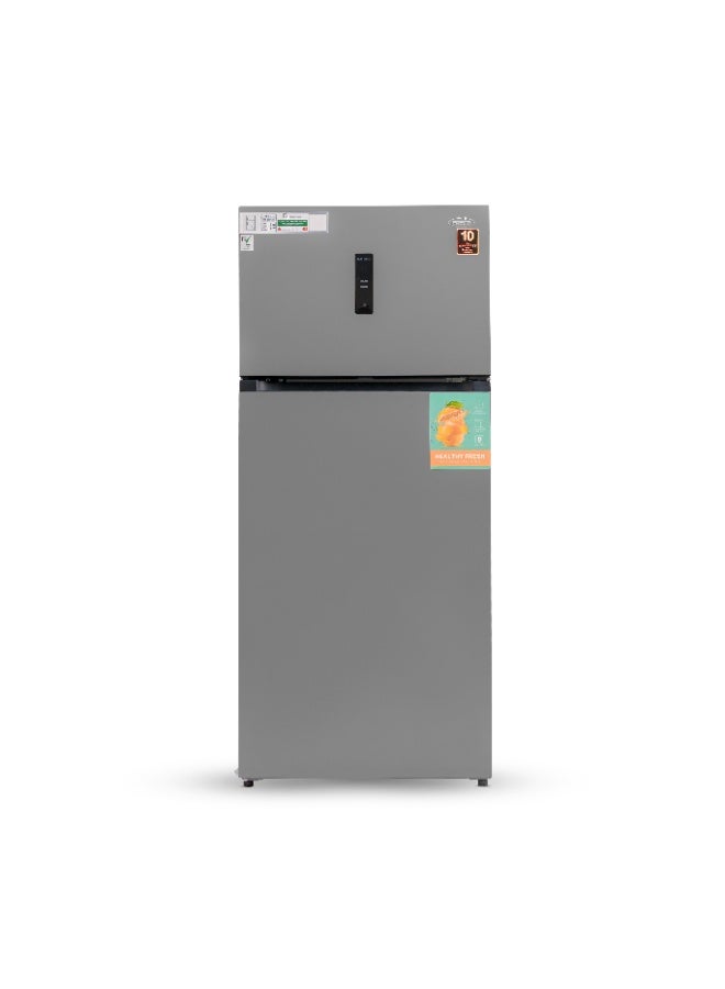 Frego 685L Top Mount Double Door Refrigerator | Smart Touch Panel | Multiple Cooling Modes | 10 Yrs Warranty on Invertor Compressor | Grey - Image 1