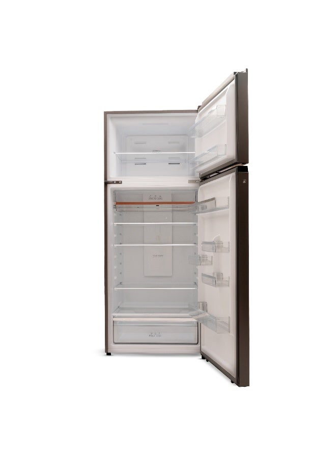 Frego 685L Top Mount Double Door Refrigerator | Smart Touch Panel | Multiple Cooling Modes | 10 Yrs Warranty on Invertor Compressor | Grey - Image 4