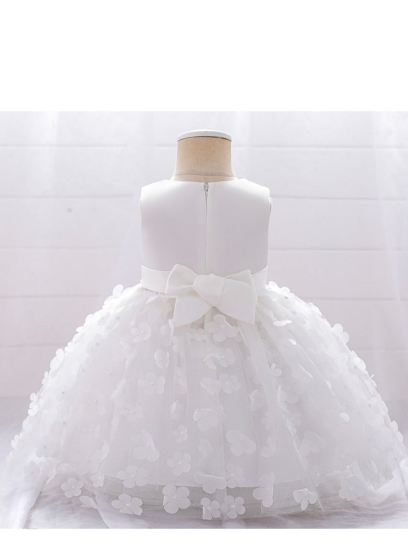 Loquat Fashionable Cute Girls Dresses White  - Image 2