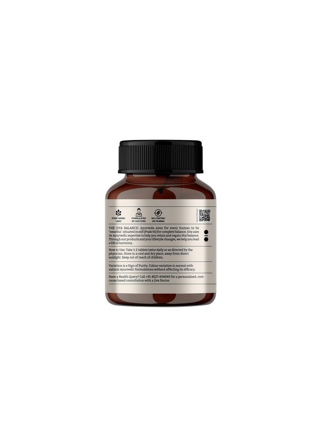 Jiva Diatrin Tablets 500mg | 100% Ayurvedic Formulation | Manages Blood Sugar Levels, Improves Metabolism & Strengthens the Pancreas | Balances Tri-Dosha- 60 Tablets (Pack of 2) - Image 4