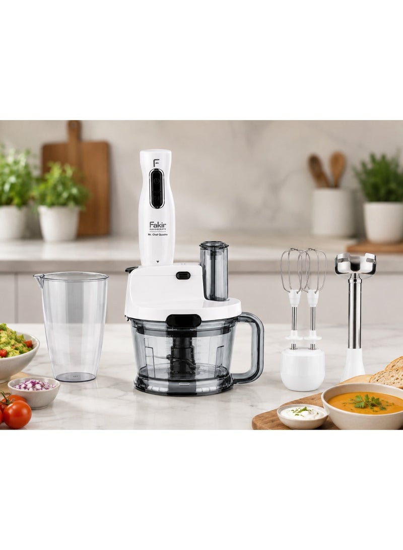 Fakir Hand Blender and Food Processor Set, 1000W, 1.5L Chopper Bowl, 900ml Measuring Cup, Multi-Function Immersion Blender for Blending, Chopping, Mixing and Pureeing - Image 3