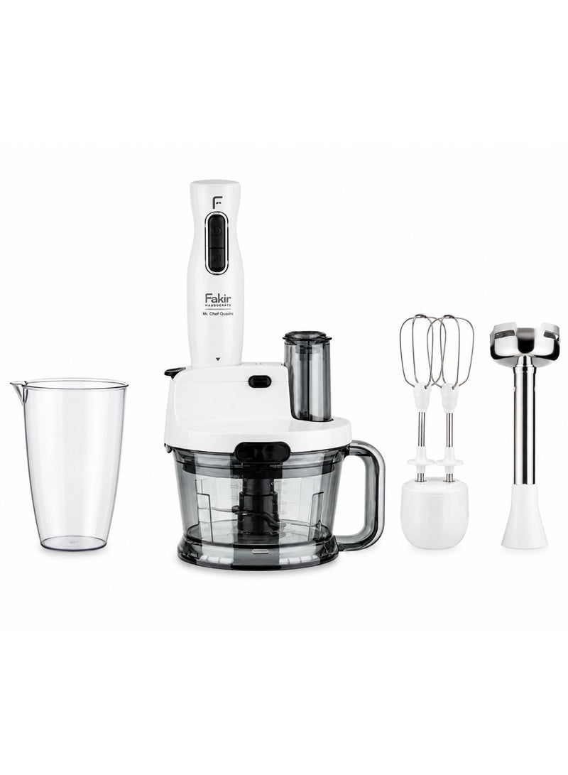 Fakir Hand Blender and Food Processor Set, 1000W, 1.5L Chopper Bowl, 900ml Measuring Cup, Multi-Function Immersion Blender for Blending, Chopping, Mixing and Pureeing - Image 4