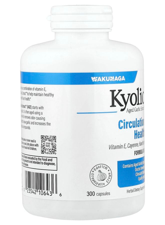 kyolic Aged Garlic Extract™ Circulation Health Formula 106 300 Capsules - Image 2