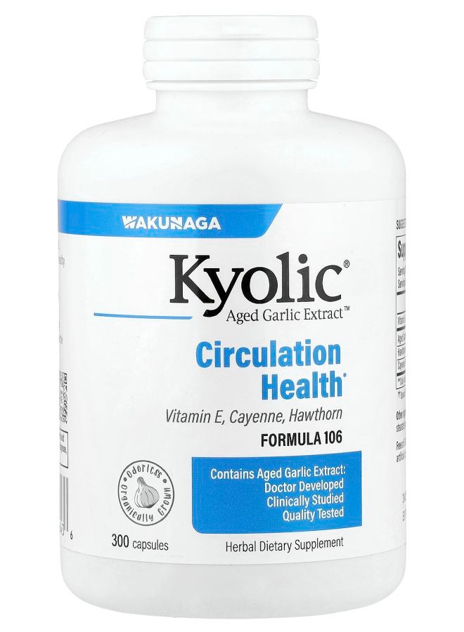 kyolic Aged Garlic Extract™ Circulation Health Formula 106 300 Capsules - Image 1