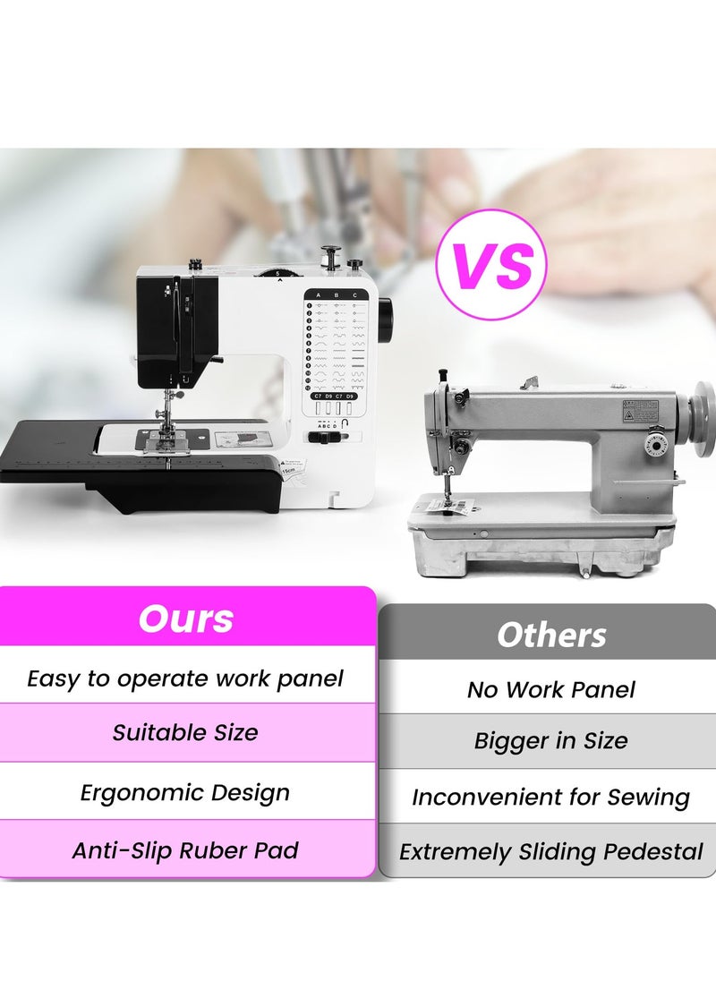 Joshberg Portable Electric Sewing Machine, 38 Stitches Adjustable Speed Speed with Foot Pedal & Sewing Kit  - Image 5