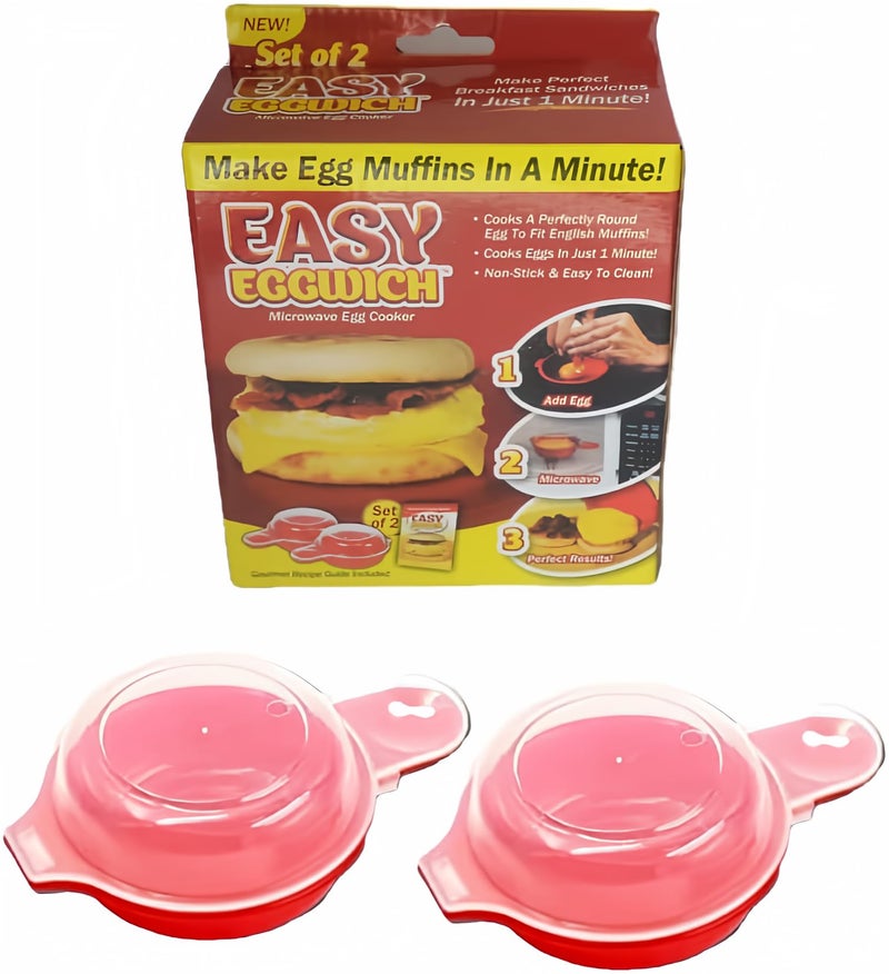 Liusm Microwave Egg Muffin Breakfast Sandwich Cooker For Make Egg in 1 Minute - Image 1