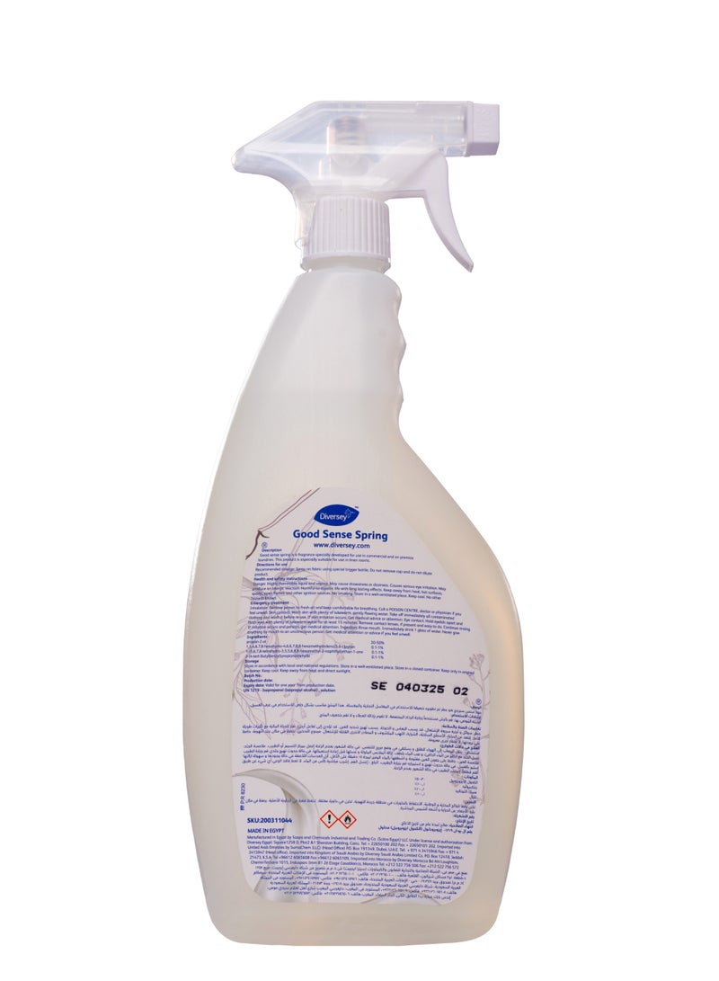 Diversey Good Sense Spring, Fabrics and Furnishings Freshener,  750 ml - Image 2