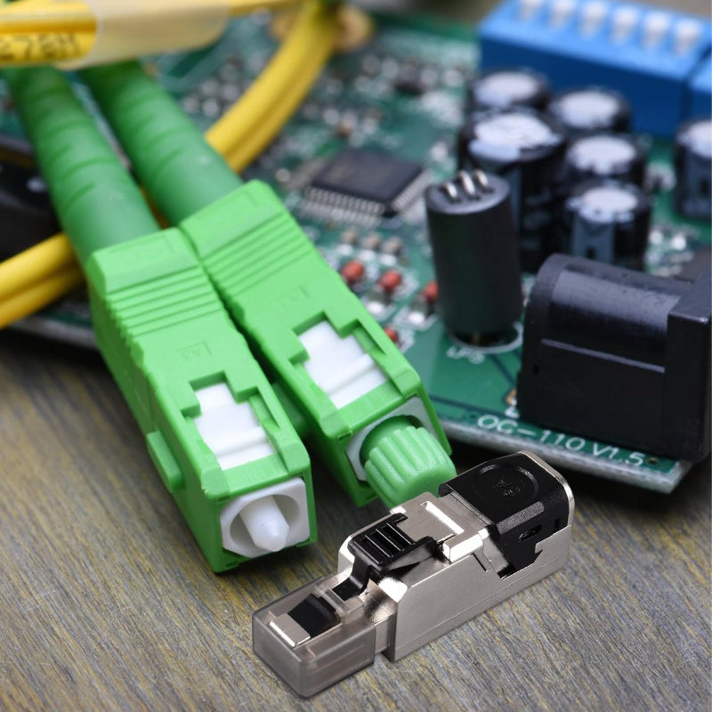 Cat 6a Shielded RJ45 Pass Through Connector Toolless Modular Plug For Ethernet Network Cable - Image 5
