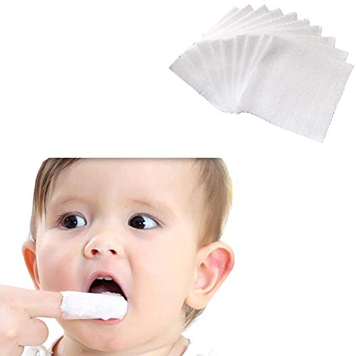 Serlife Baby Teeth Soft Gauze Infant Finger Clean Oral Toothbrush 120Pcs Infant Mouth Cleaner for 0-36 Months - Image 1