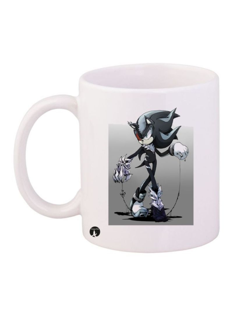 RKN Sonic Video Game Printed Mug White/Grey Standard Size